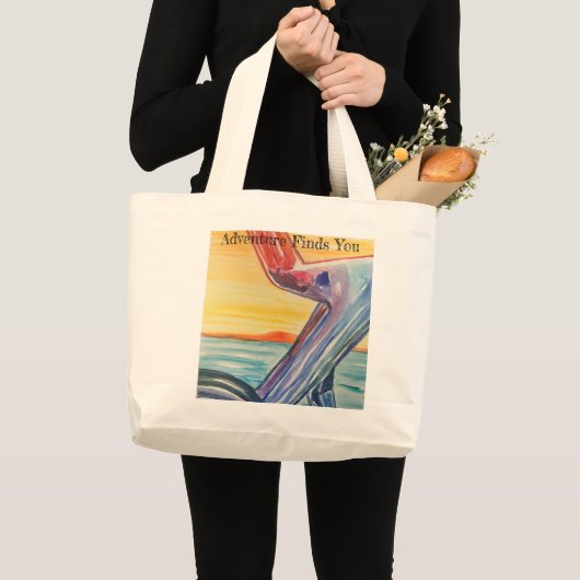 Grand Tote Bag L'aventure vous recherche (Devant (produit))