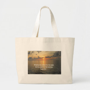 Grand Tote Bag Le 30:5 de psaume pleurant peut supporter pendant