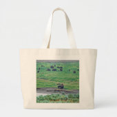 Grand Tote Bag Le bison américain (Devant)