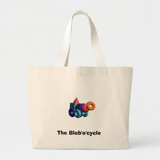 Grand Tote Bag Le Blob'o'cycle (Devant)