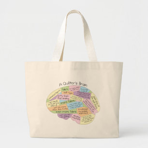 Grand Tote Bag Le cerveau de Quilter
