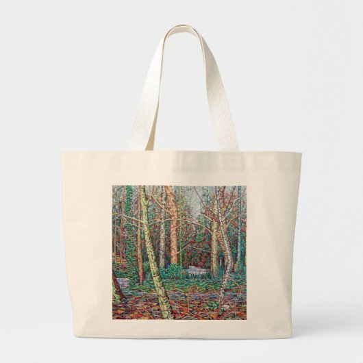 Grand Tote Bag Le chemin de janvier (Devant)