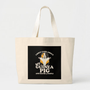 Grand Tote Bag Le Cochon De Guinée Je M'Occupe De Mon Cochon De G
