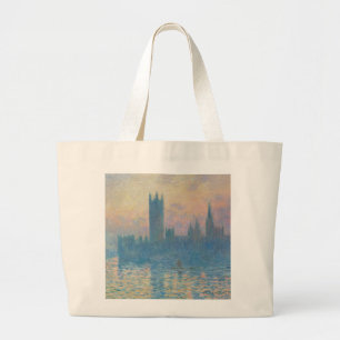 Grand Tote Bag Le coucher du soleil des Chambres de Claude Monet