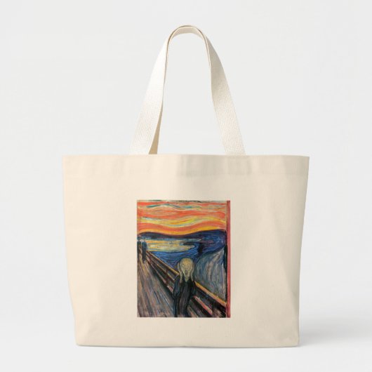 Grand Tote Bag Le cri perçant par Edvard Munch (Devant)