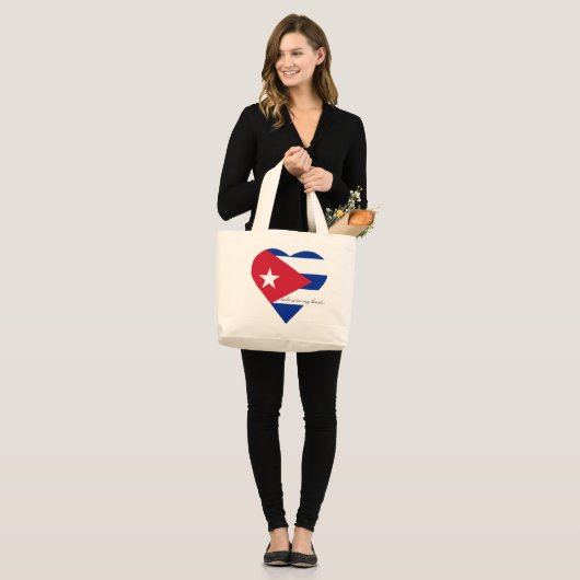GRAND TOTE BAG LE CUBA (Devant (modèle))