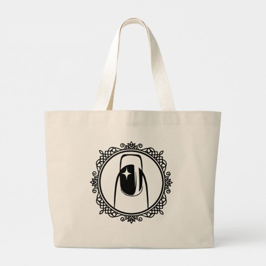 Grand Tote Bag Le design manicuriste est magnifique (Dos)