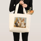 Grand Tote Bag Le dîner des chiens (Devant (produit))