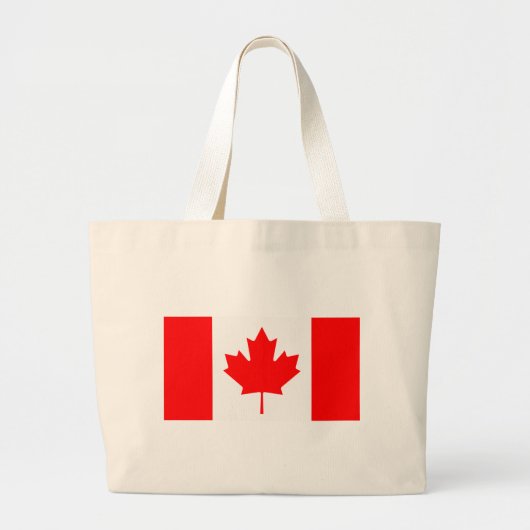Grand Tote Bag Le drapeau canadien - Souvenir du Canada (Devant)