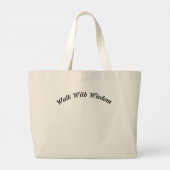 Grand Tote Bag Le Géant Douce : Conception Artistique d'Éléphant (Dos)