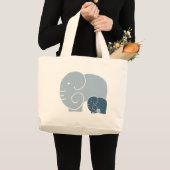 Grand Tote Bag Le géant emblématique d'Elephant Life fourre-tout  (Devant (produit))