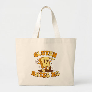 Grand Tote Bag Le gluten me déteste