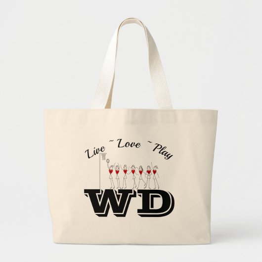 Grand Tote Bag Le joueur fait sur commande place le net-ball de (Devant)