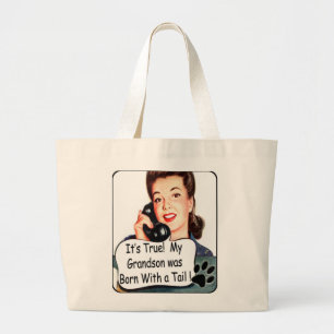 Grand Tote Bag Le jour de mère actuel pour le chien GrandMoms