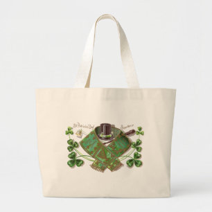 Grand Tote Bag Le jour vintage de St Patrick de Shillelagh, de