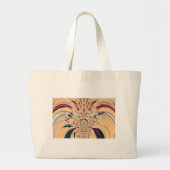 Grand Tote Bag Le Kaleidoscope Africain Vibrant : Un Plaisir Pais (Devant)