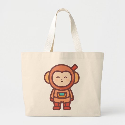 Grand Tote Bag Le Mal Du Singe Rencontre L'Aventure Cosmique (Devant)