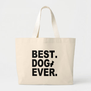 GRAND TOTE BAG LE MEILLEUR CHIEN DE SCOTTIE JAMAIS