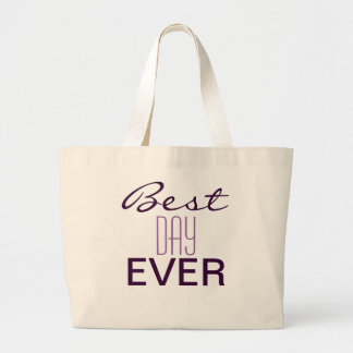 Grand Tote Bag Le MEILLEUR JOUR épousant JAMAIS FOURRE-TOUT