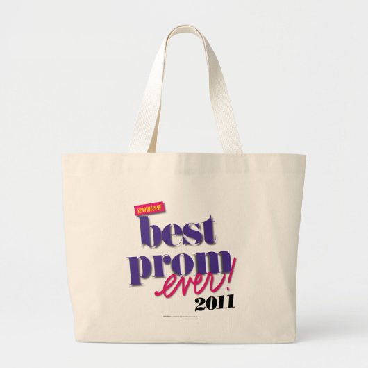 Grand Tote Bag Le meilleur pourpre de bal d'étudiants jamais - (Devant)