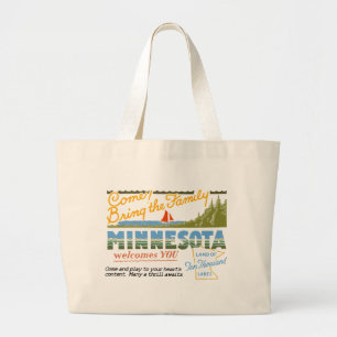 Grand Tote Bag Le Minnesota - terre des lacs ten Thousand