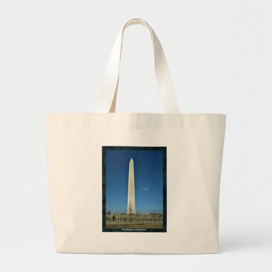 Grand Tote Bag Le monument de Washington (Devant)