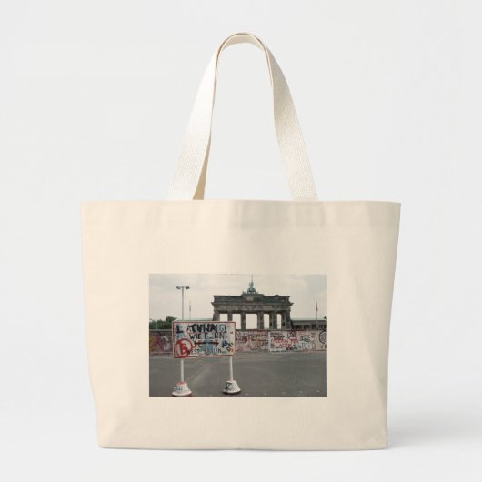 Grand Tote Bag Le mur de Berlin (Devant)