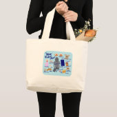 Grand Tote Bag Le New Jet Set Fun Travel Times Humour (Devant (produit))