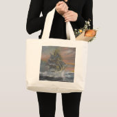 Grand Tote Bag Le nova de Terra dirige dans Gale une aube féroce (Devant (produit))