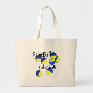 Grand Tote Bag Le Paintball prend des balles