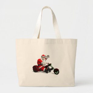 Grand Tote Bag Le Père Noël En Voyage