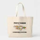 Grand Tote Bag Le Perfectionisme Est Inraciné Dans Mon ADN (Gènes (Devant)