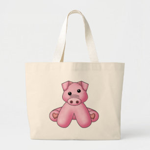 Grand Tote Bag Le porc bourré de Lura