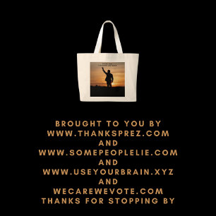 Grand Tote Bag Le président Merci Joe Biden