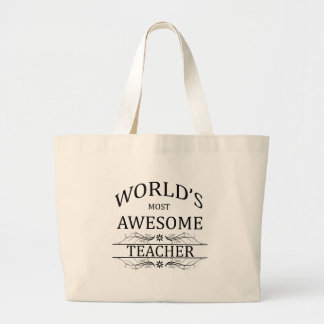 Grand Tote Bag Le professeur le plus impressionnant du monde