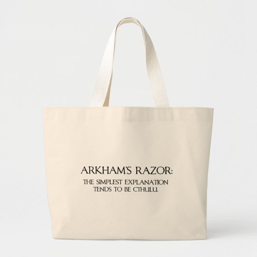 Grand Tote Bag Le rasoir d'Arkham (Devant)
