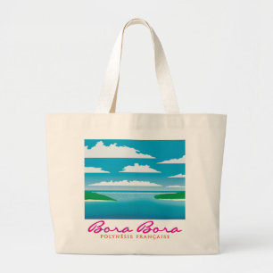 Grand Tote Bag Le récif de Bora
