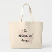 Grand Tote Bag Le rose en pastel fleurit dame de honneur (Devant)