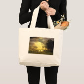 Grand Tote Bag Le sentier Buffalo, Albert Bierstadt (Devant (produit))