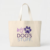 GRAND TOTE BAG LE STUFF DE MON CHIEN SIMPLE MODERNE ZEBRA (Devant)