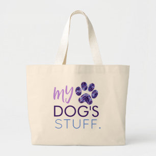 GRAND TOTE BAG LE STUFF DE MON CHIEN SIMPLE MODERNE ZEBRA