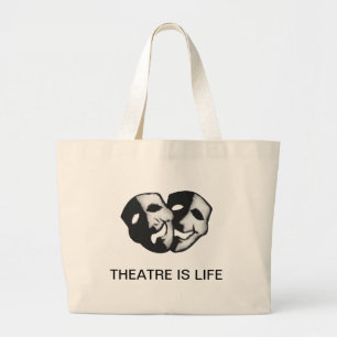 Grand Tote Bag Le théâtre est la vie