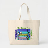 Grand Tote Bag "Le travail le plus dur soignant vous aimerez (Devant)