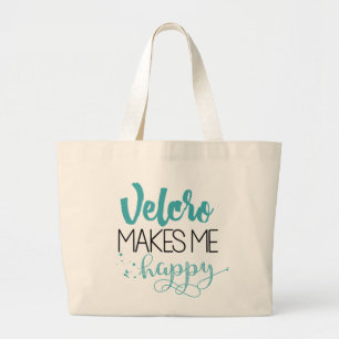 Grand Tote Bag Le Velcro me fait Fourre-tout heureux