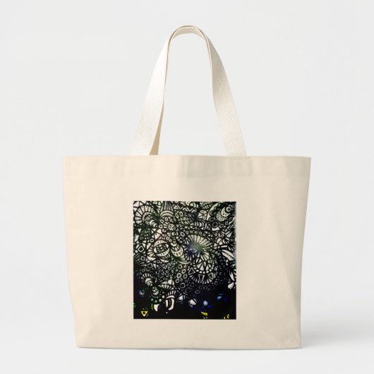 Grand Tote Bag Le ver A2 d'enroulement (Devant)
