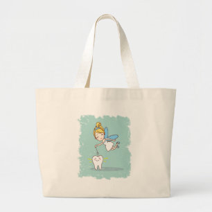 Grand Tote Bag Le vingt-huitième février - jour de fée de dent