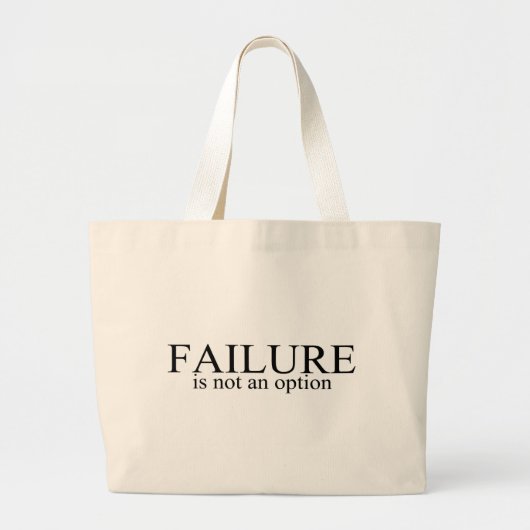 Grand Tote Bag L'échec n'est pas une option (Devant)