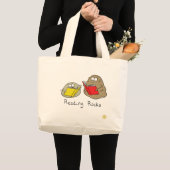 Grand Tote Bag Lecture Rocks Joli dessin pour enfants (Devant (produit))