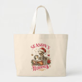 Grand Tote Bag Lectures de saison (Devant)