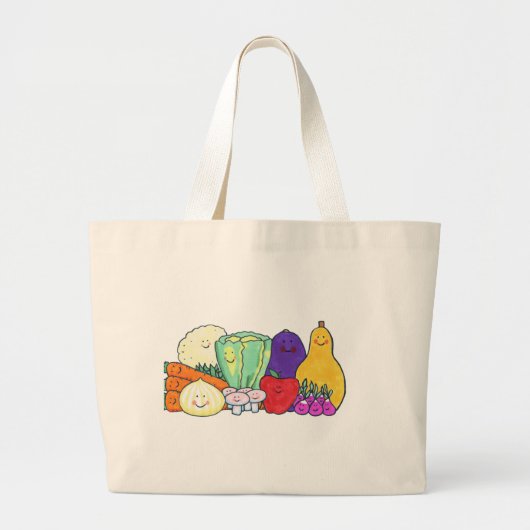 Grand Tote Bag Légume (Devant)